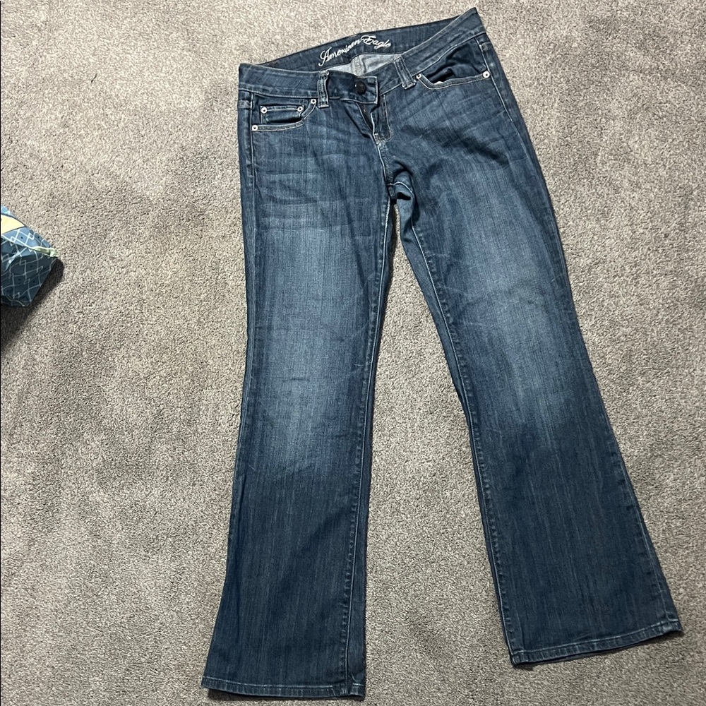 American Eagle Outfitters Dark Blue Boot Cut Jeans